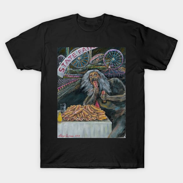 Saturn Devouring His Dogs T-Shirt by LouiseSullivanArt